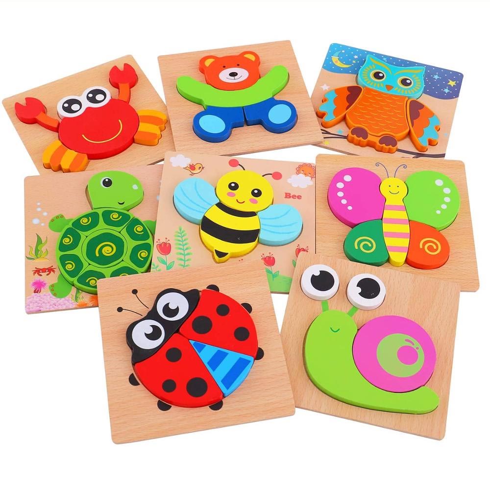 Montessori First Puzzle - Primo Puzzle con Animali in Legno (2-4 anni) –  cgEdù - Centro Gioco Educativo